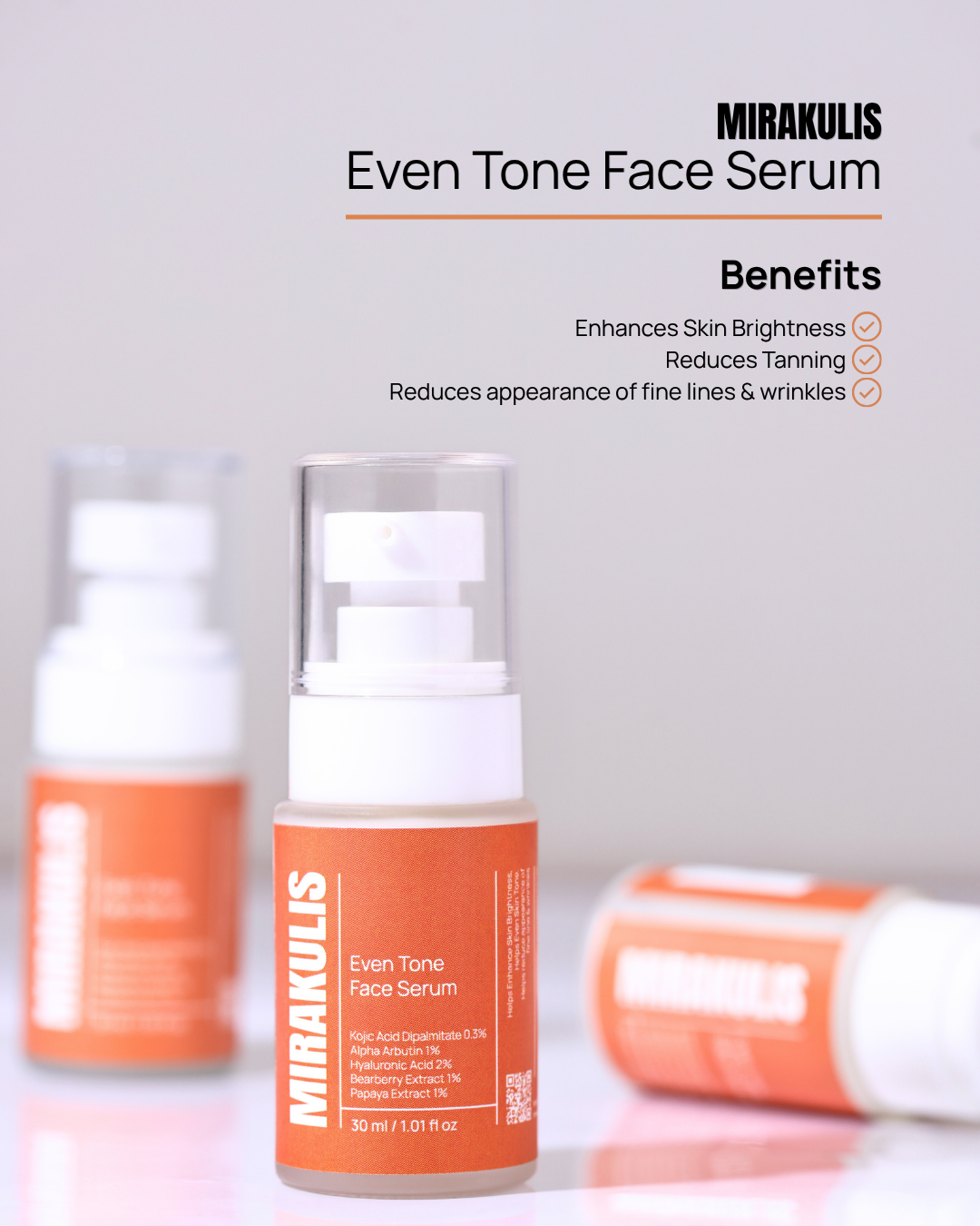 Mirakulis Even Tone Face Serum 30 ml