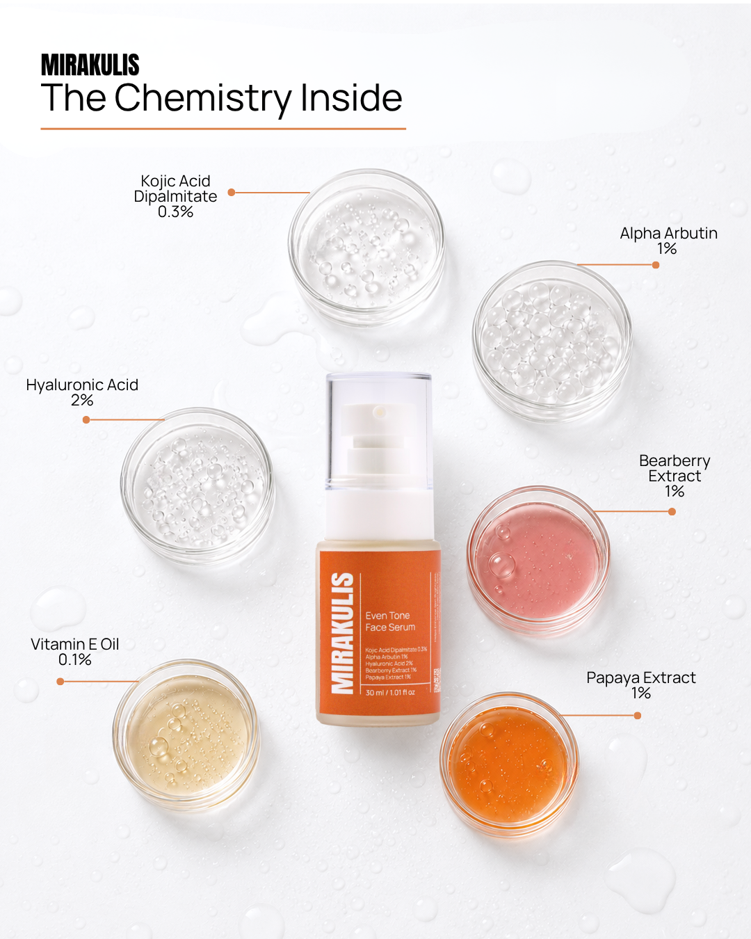 Mirakulis Even Tone Face Serum 30 ml