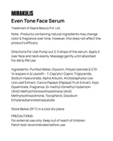 Mirakulis Even Tone Face Serum 30 ml