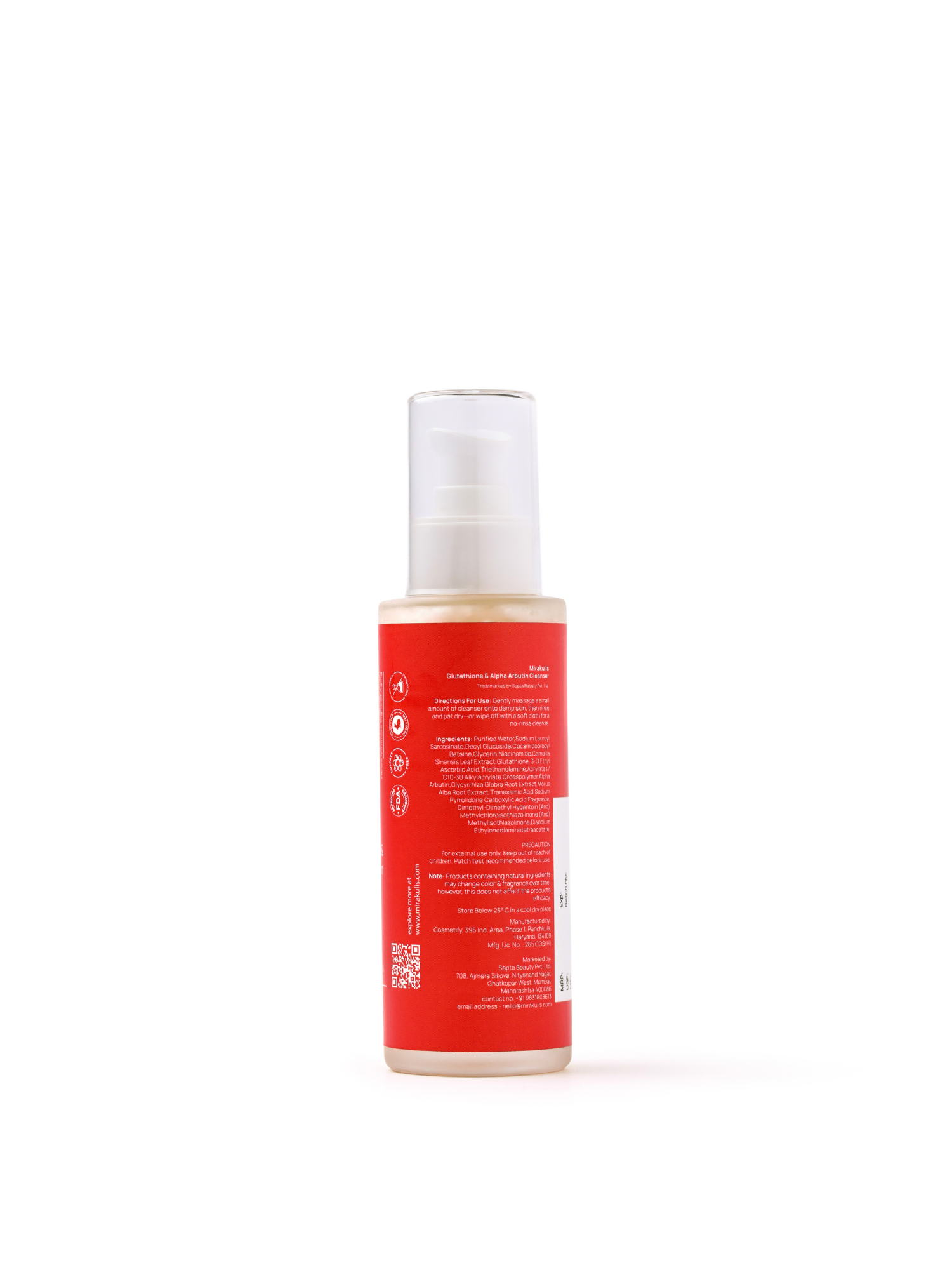 Mirakulis Glutathione & Alpha Arbutin Cleanser