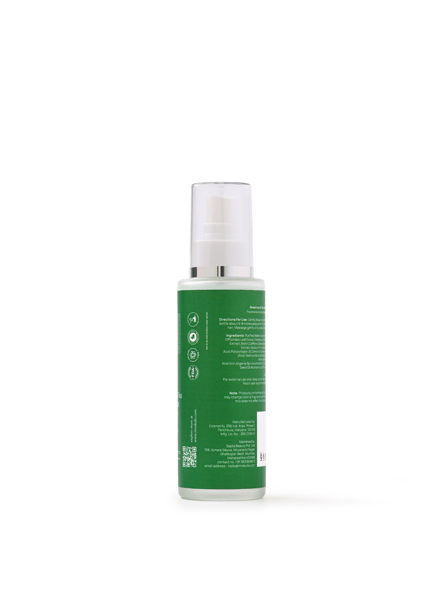Mirakulis Rosemary & Tea Tree Hair Mist