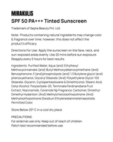 Mirakulis SPF 50 PA+++ Tinted Sunscreen 50 g