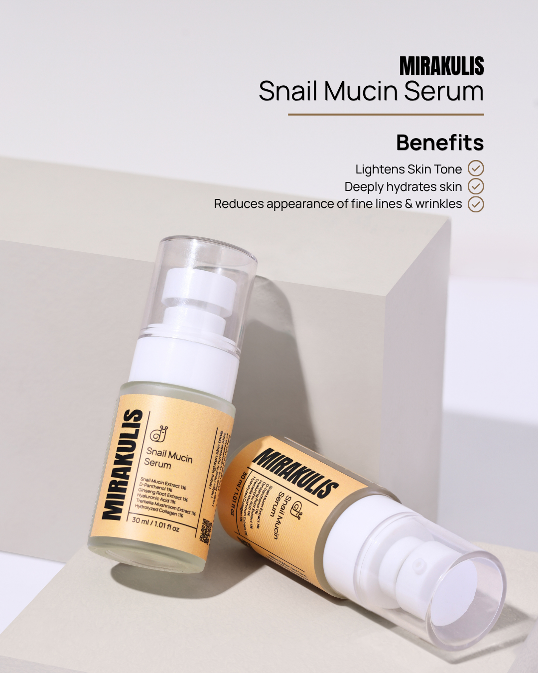 Mirakulis Snail Mucin Serum 30 ml