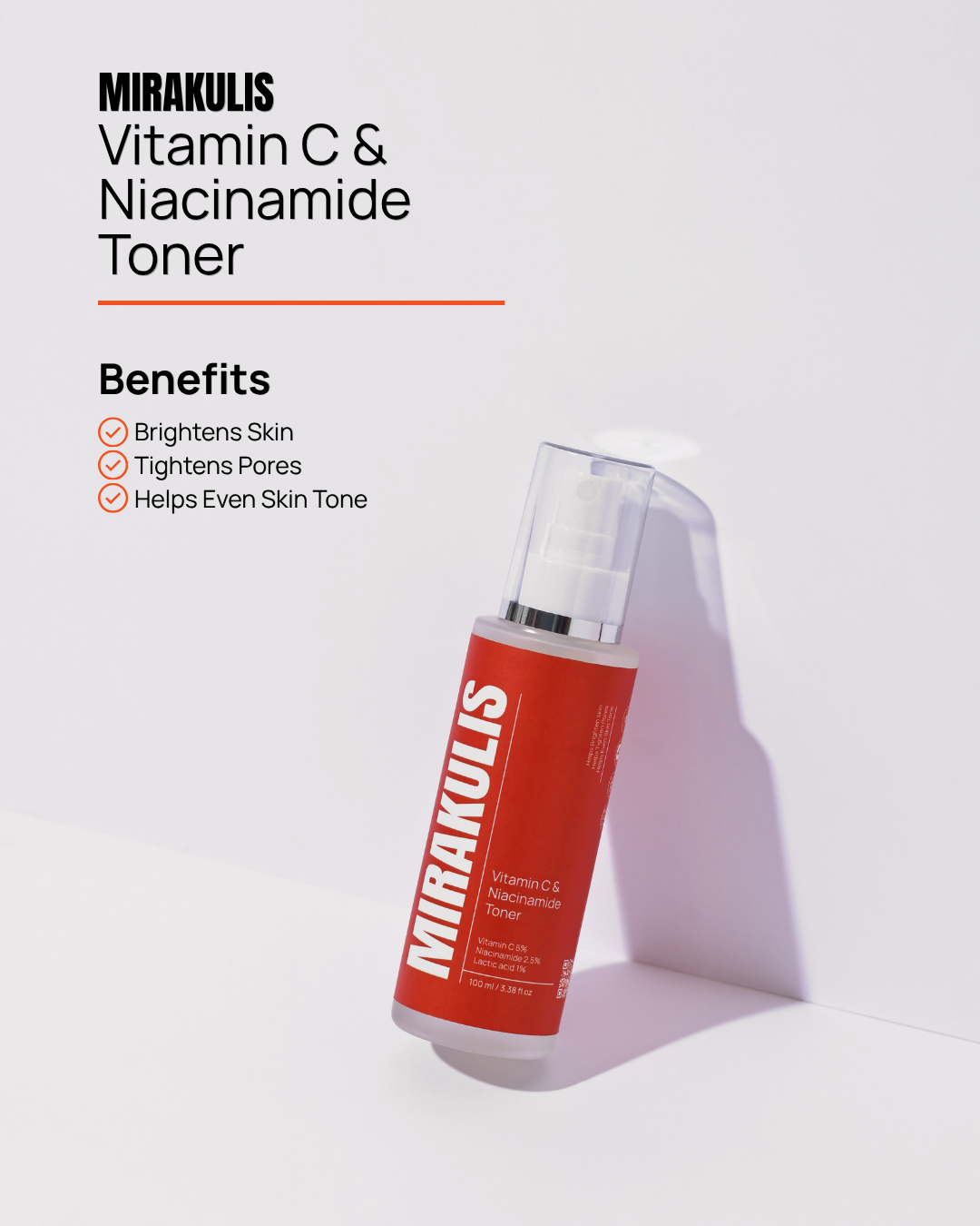 Mirakulis Vitamin C & Niacinamide Toner 100 ml