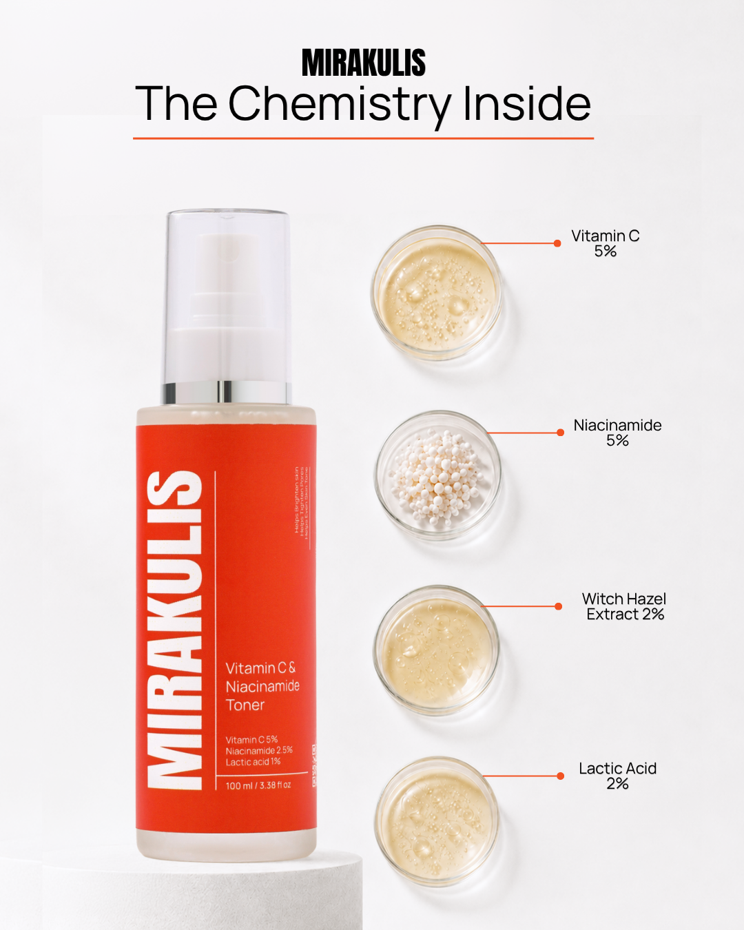 Mirakulis Vitamin C & Niacinamide Toner 100 ml